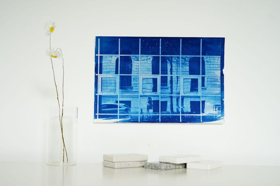 Rotterdam City Hall cyanotype