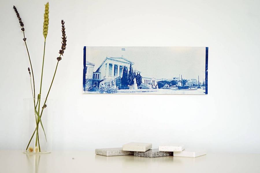 Athens trology cyanotype