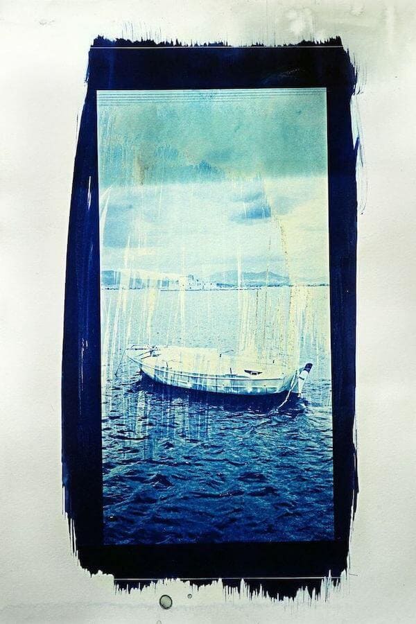 Nafplion draft cyanotype