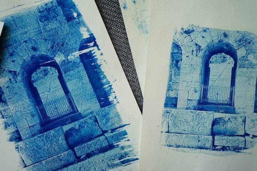One minute in between cyanotype